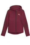 Puma EVOSTRIPE Full-Zip Hoodie Kırmızı Kadın Fermuarlı Hoodie