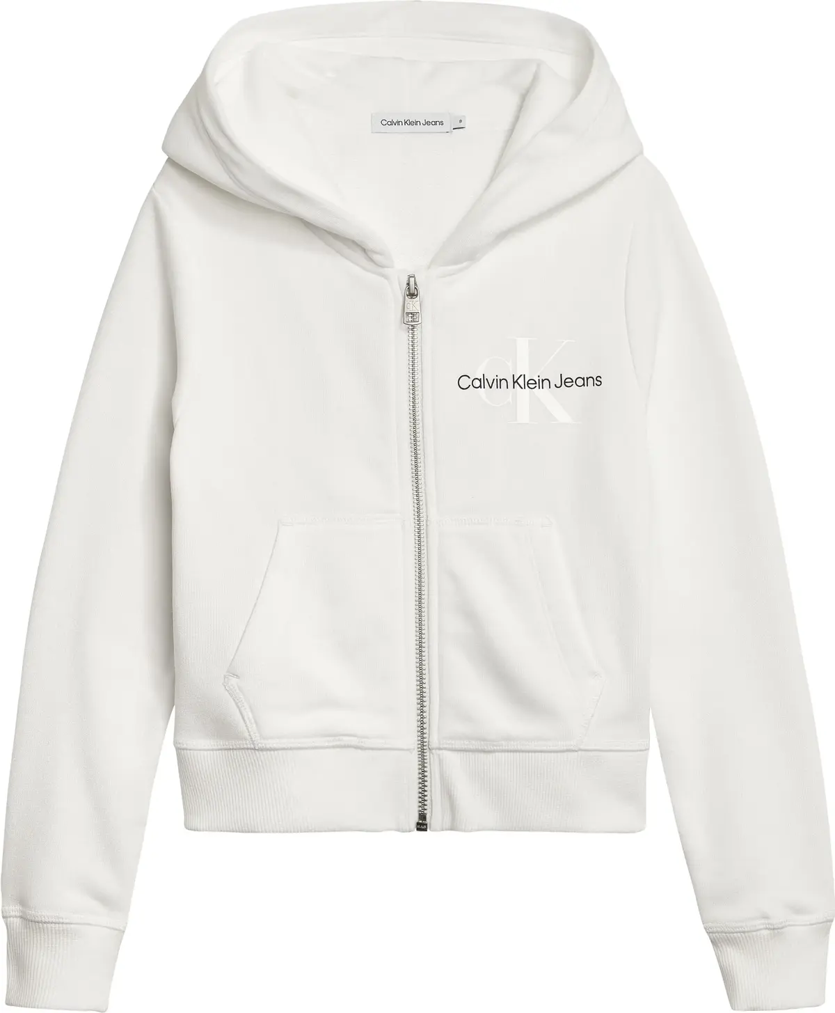 Calvin Klein REFLECTIVE MONOGRAM Kadın Beyaz Sweatshirt