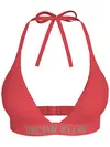Calvin Klein HALTER TRIANGLE Fuşya Askılı Bikini Üst