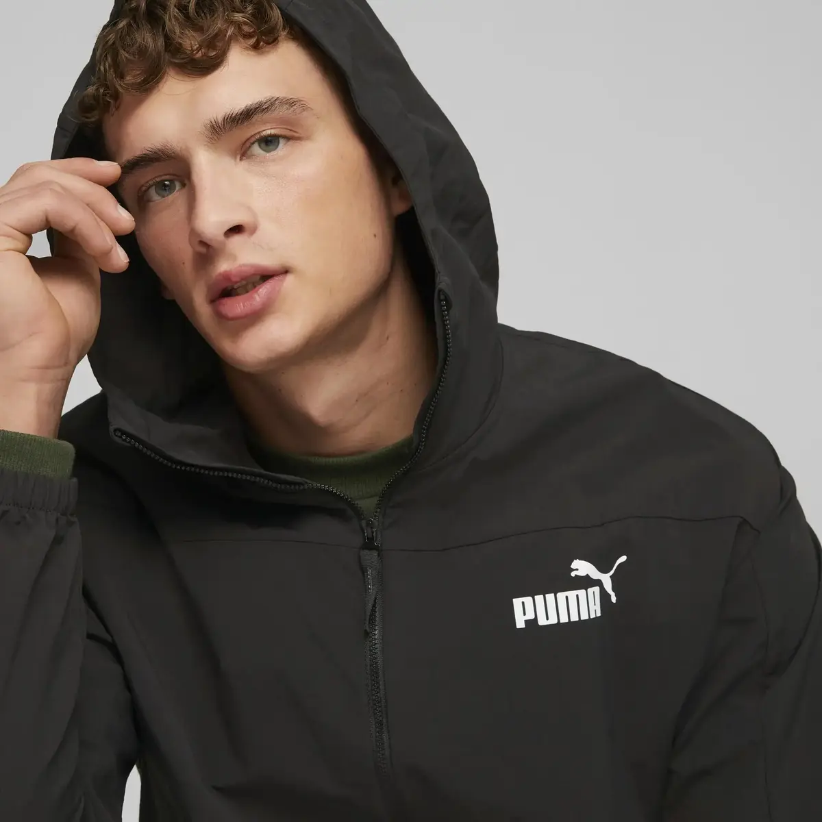 Puma Hooded Windbreaker Siyah Erkek Rüzgarlık