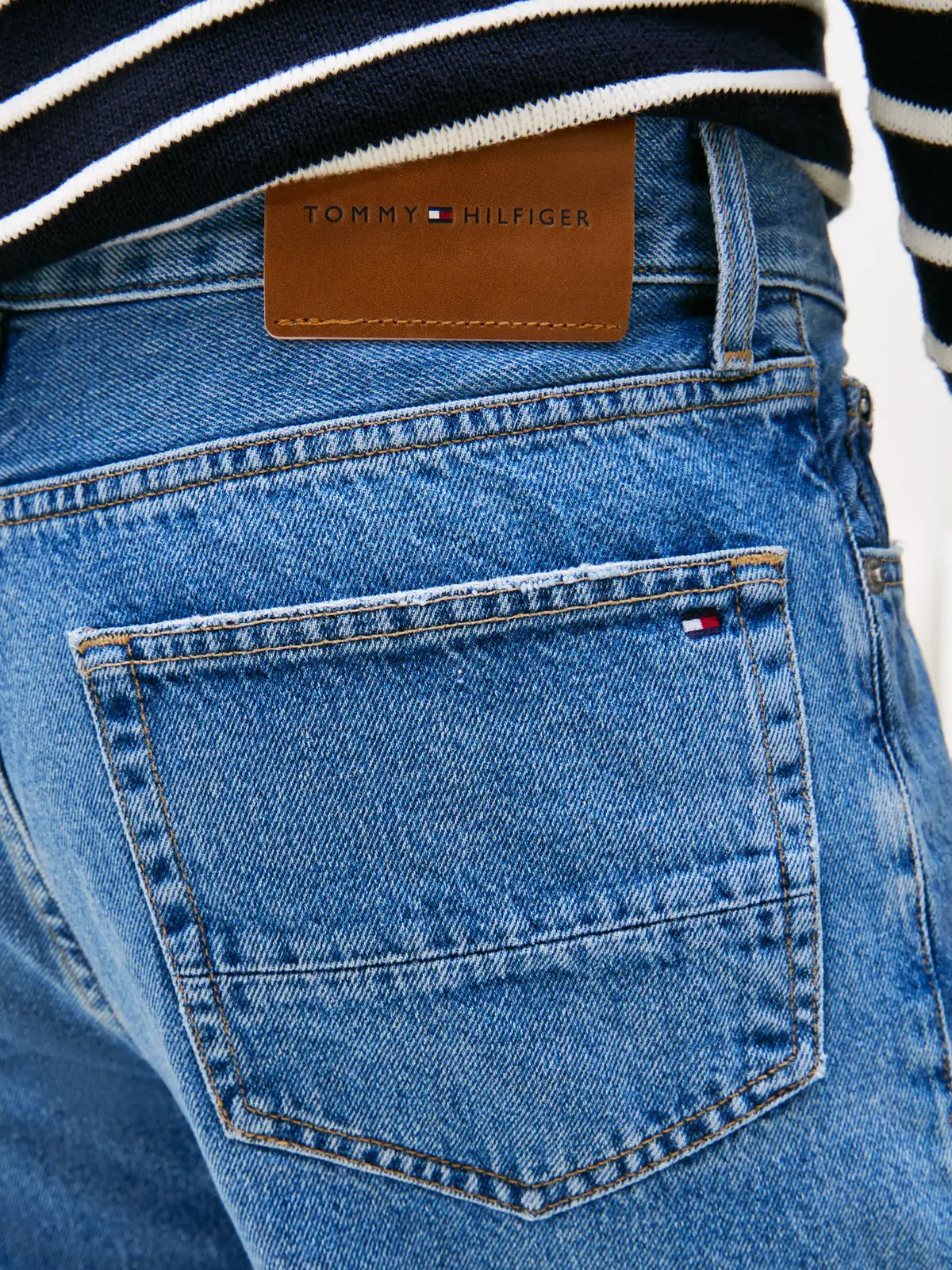 Tommy Hilfiger RELAXED RIVER RGD CA, 1A7 Mavi Erkek Jean Pantolon