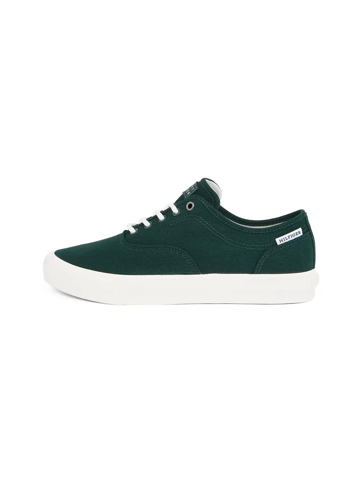 Tommy Hilfiger TH HI VULC LOW OXFOR Yeşil Erkek Spor Ayakkabı & Sneaker