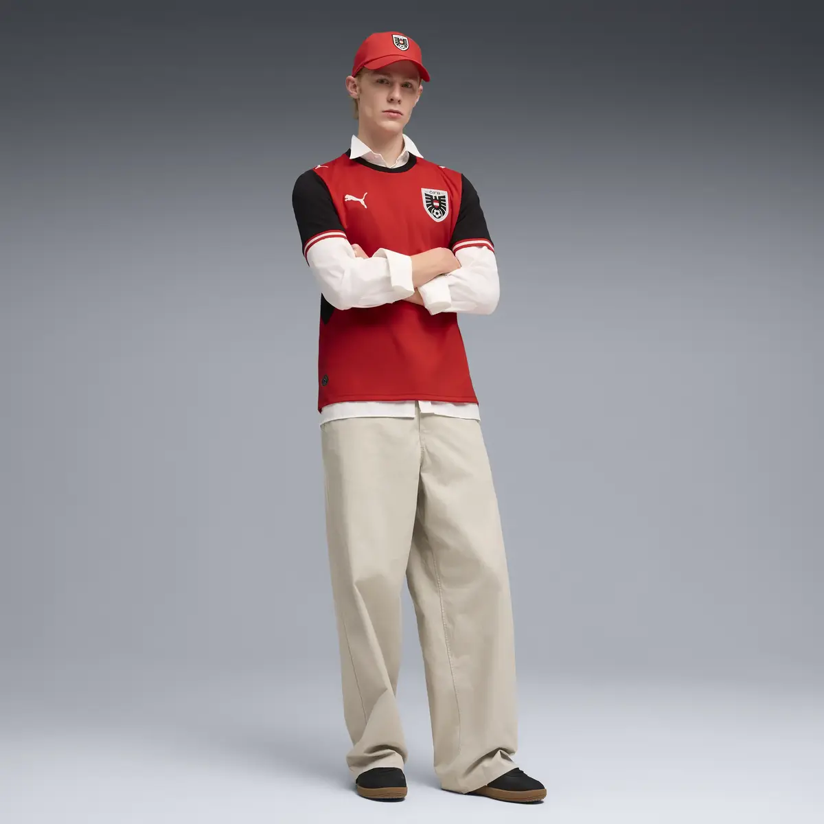 Puma ÖFB Home Jersey Replica Kırmızı Erkek Forma