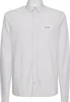 Calvin Klein SLIM FIT MICRO PRINT Erkek Beyaz Gömlek