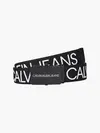 Calvin Klein CANVAS LOGO BELT Erkek Siyah Kemer
