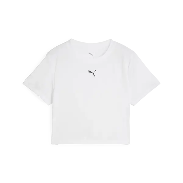 PUMA TAD ESSENTIAL W Baby Tee Beyaz Kadın Crop
