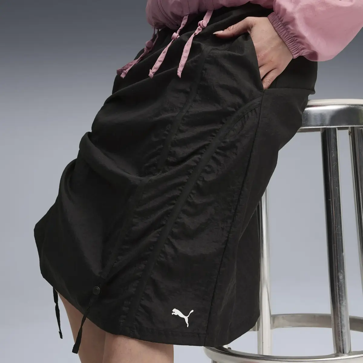 Puma DARE TO Midi Skirt Siyah Kadın Etek