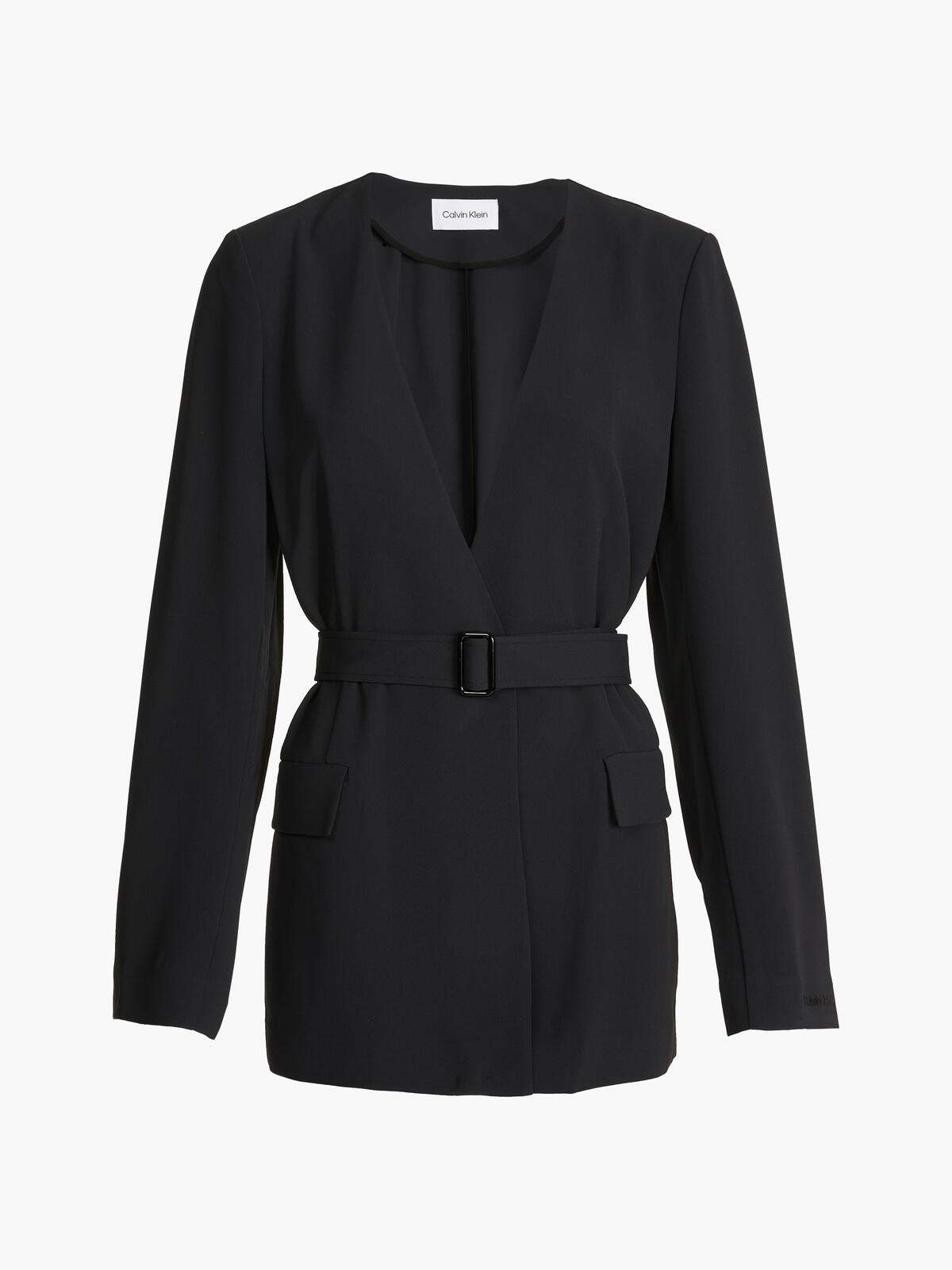 Calvin Klein STRUCTURE TWILL BLAZ Kadın Siyah Blazer