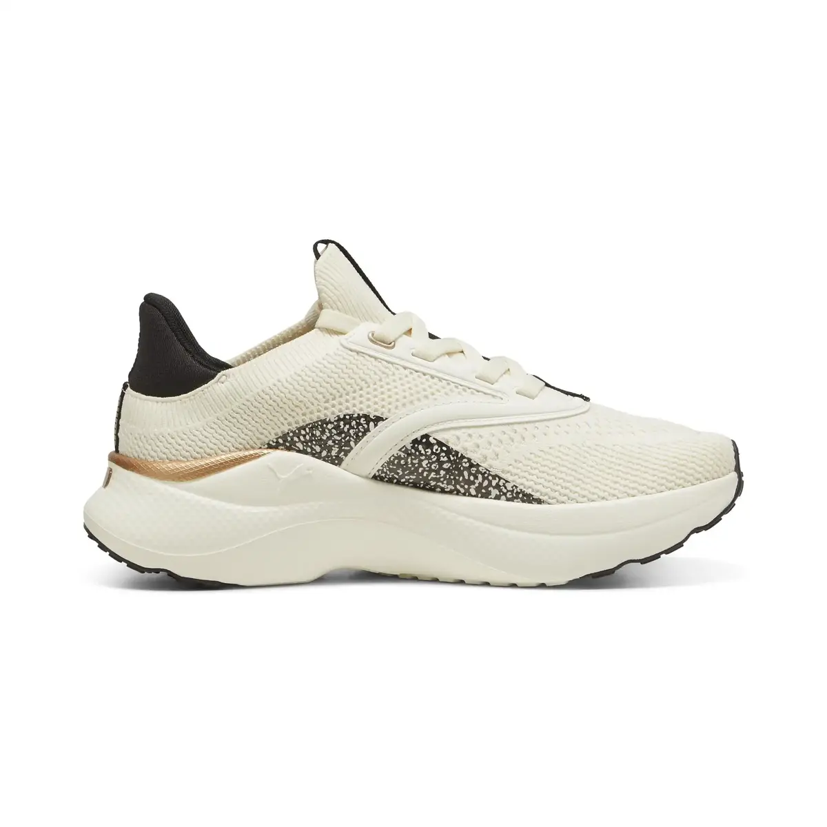 Puma Softride Mayve Leoprd II Wns Kırık Beyaz Kadın Yürüyüş ve Koşu Ayakkabısı
