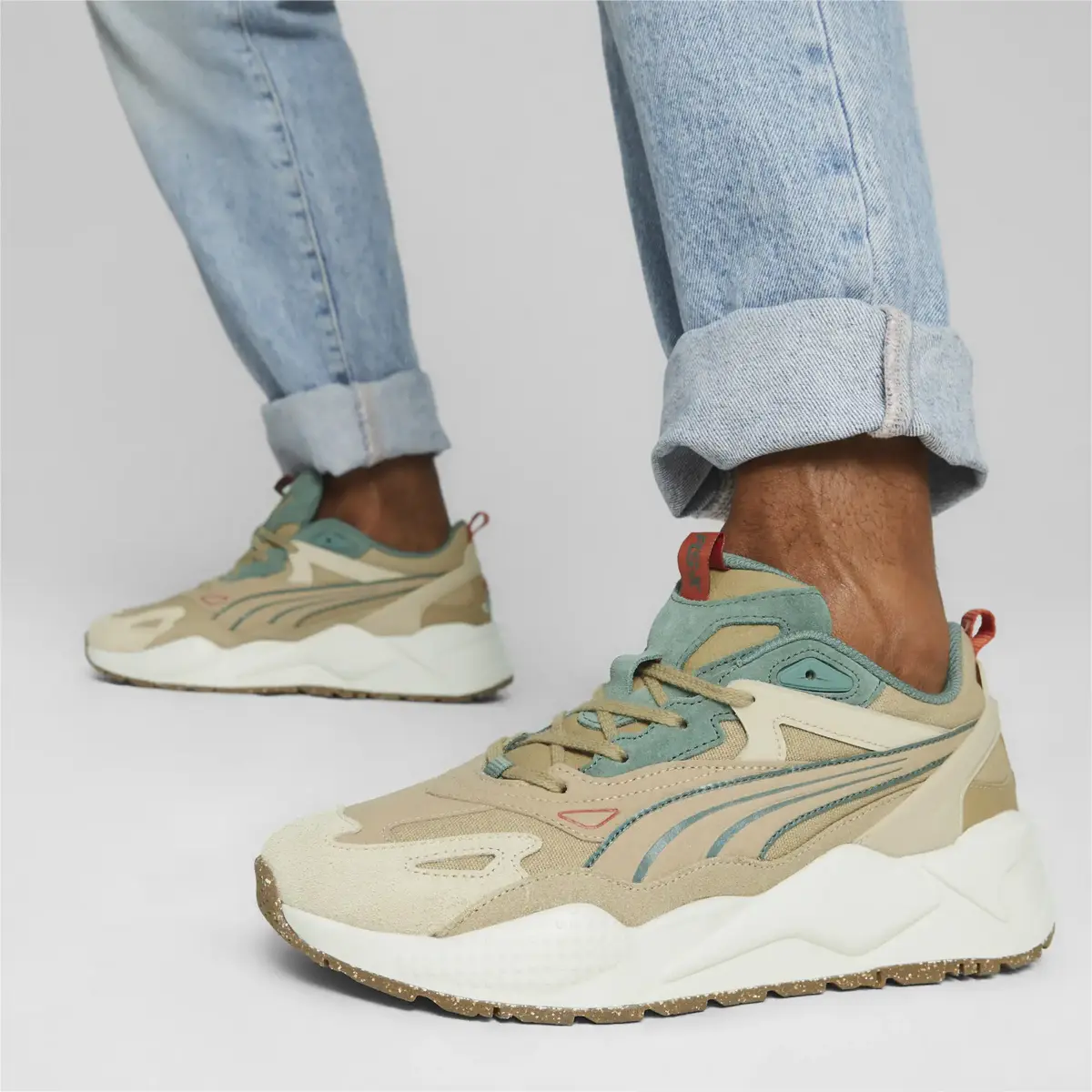 Puma RS-X Efekt RE:PLACE Bej Unisex Spor Ayakkabı