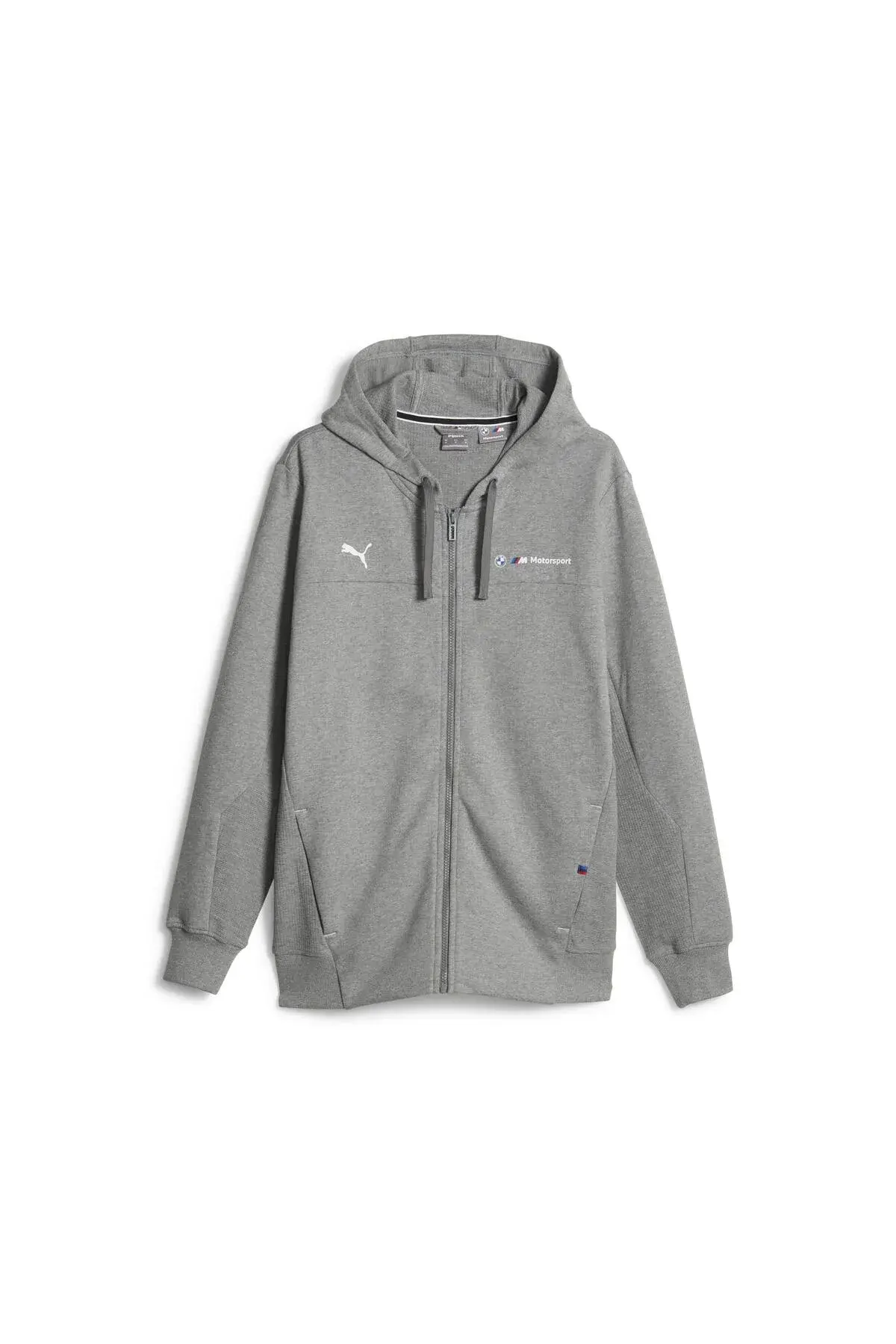 Puma BMW MMS Hdd Sweat Jacket Gri Erkek Fermuarlı Ceket