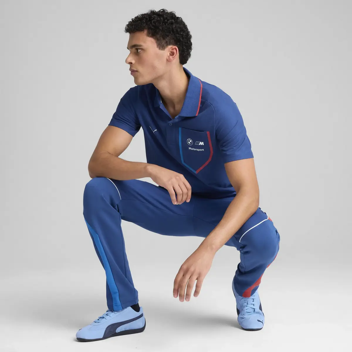 PUMA BMW MMS POLO Mavi Erkek Polo T-Shirt