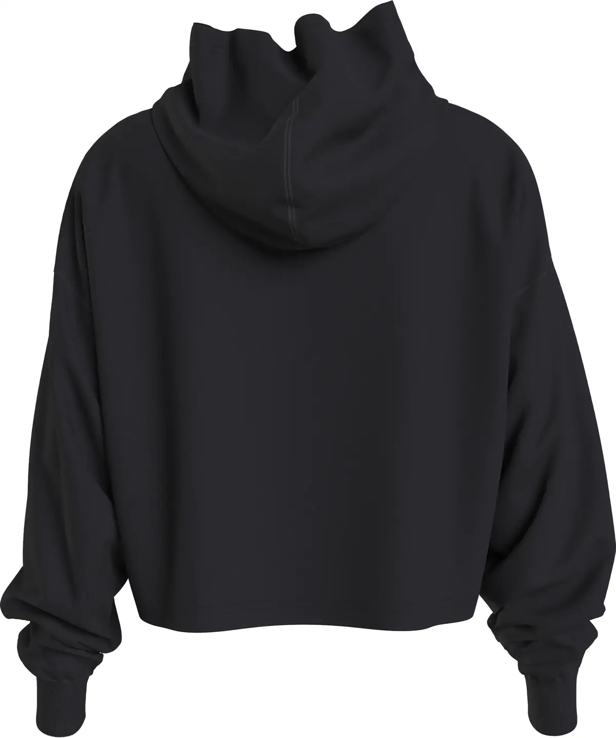 Calvin Klein GLOSSY MONOGRAM HOOD Kadın Siyah Hoodie