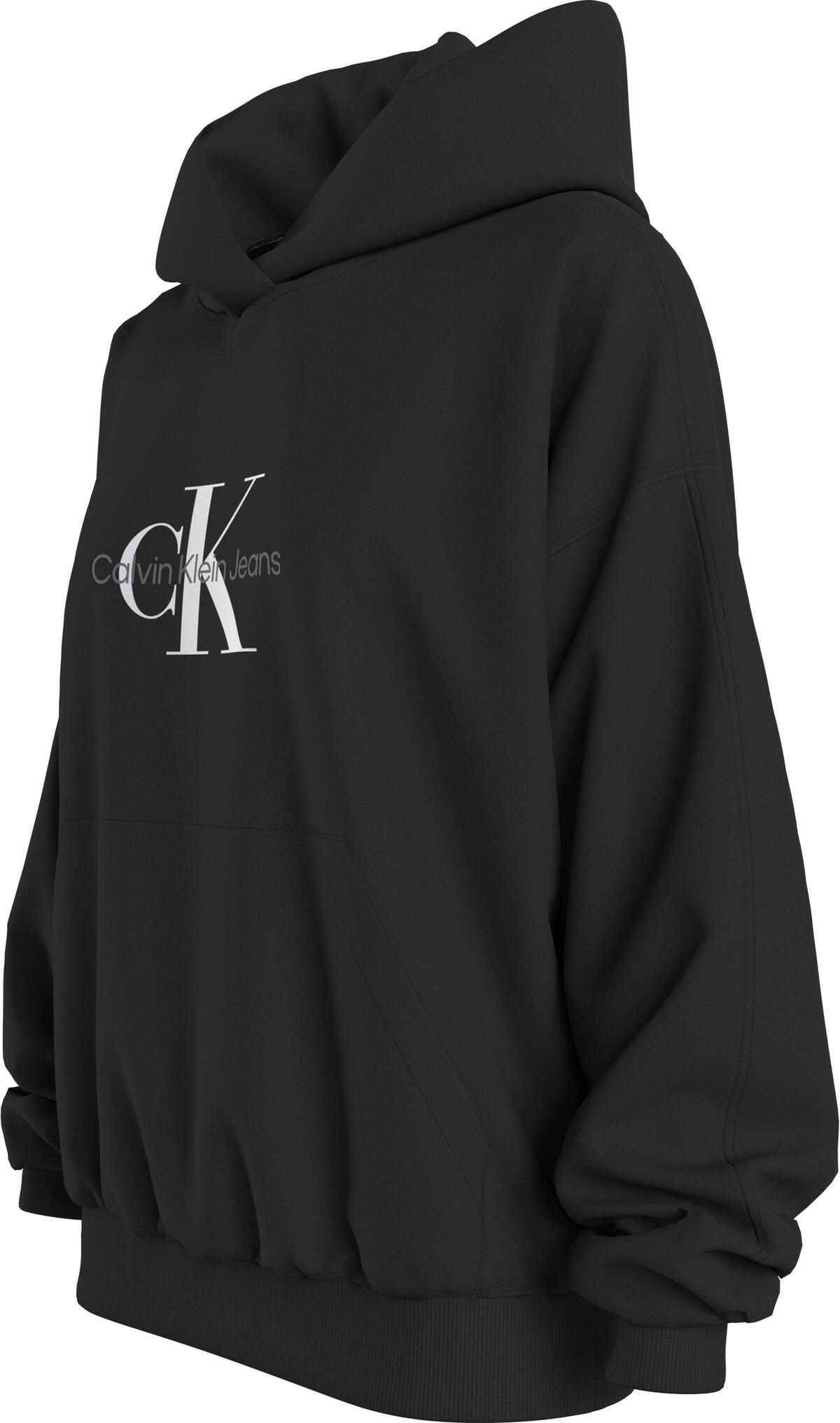 Calvin Klein MONOLOGO OVERSIZED H Kadın Siyah Hoodie