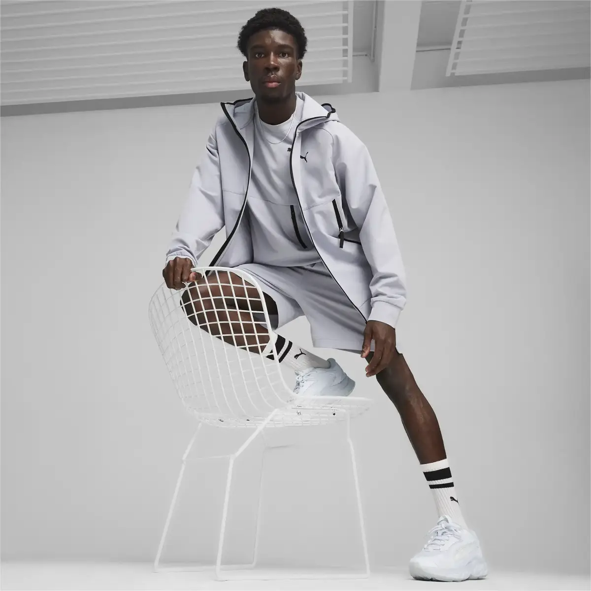 PUMATECH Track Jacket WV Gri Erkek Fermuarlı Ceket