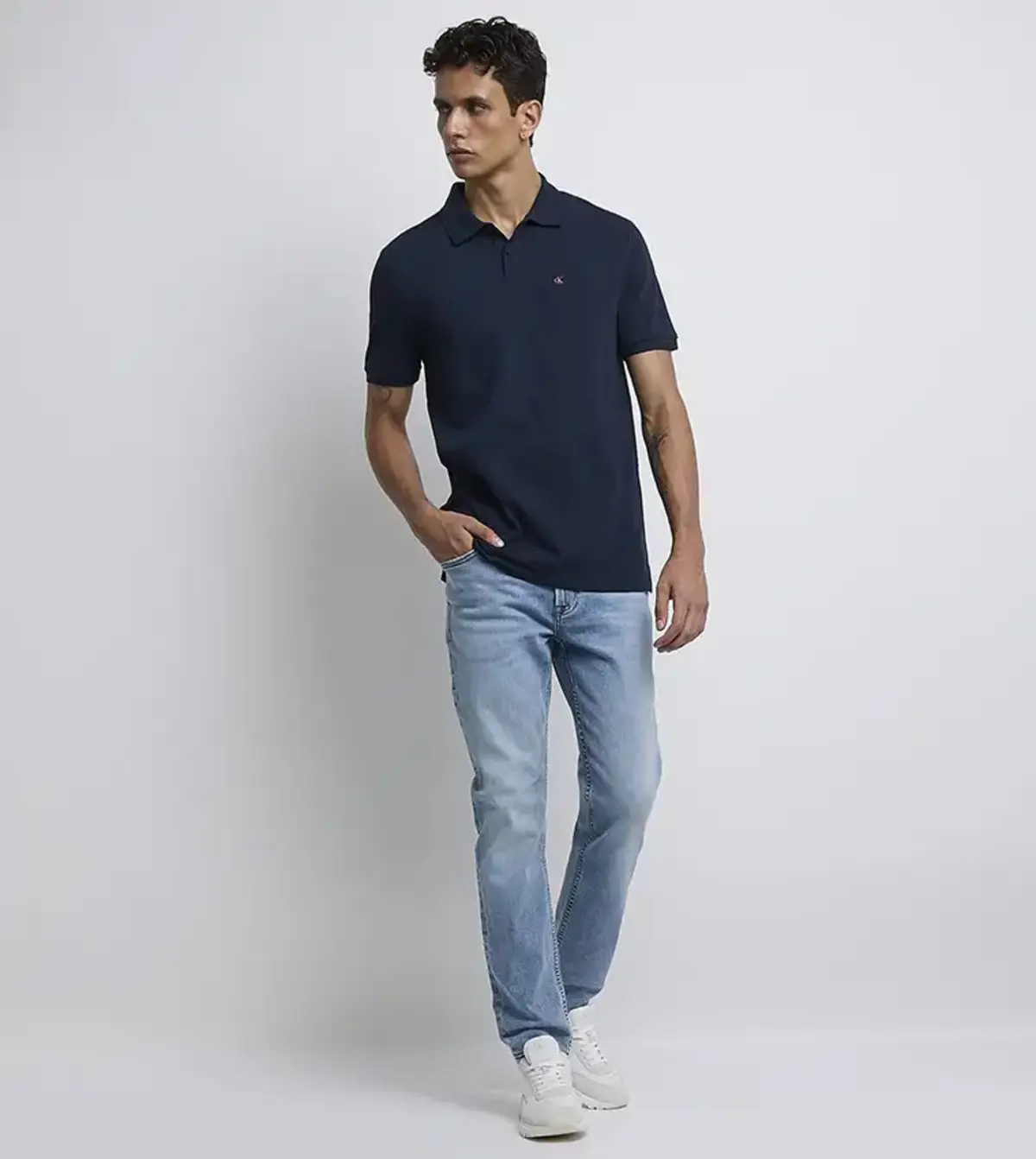 Calvin Klein SS CASUAL PIQUE CLASSIC POLO Antrasit Erkek Polo T-Shirt