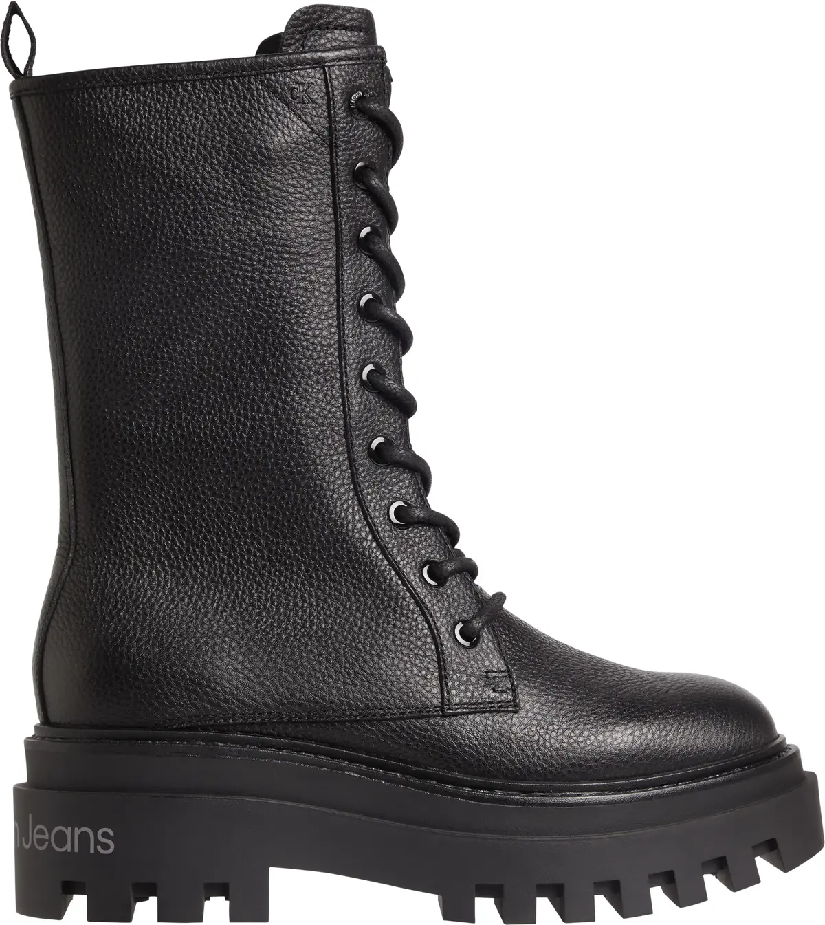 Calvin Klein FLATFORM MID LACEUP Kadın Siyah Bot