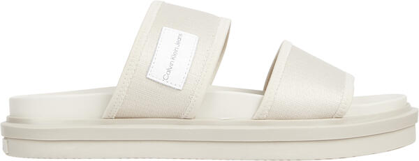 Calvin Klein SANDAL DOUBLEBAR BAD Erkek Krem Sandalet