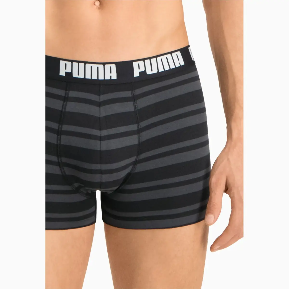 Puma PUMA HERITAGE STRIPE BOXER 2P black Siyah Erkek Boxer