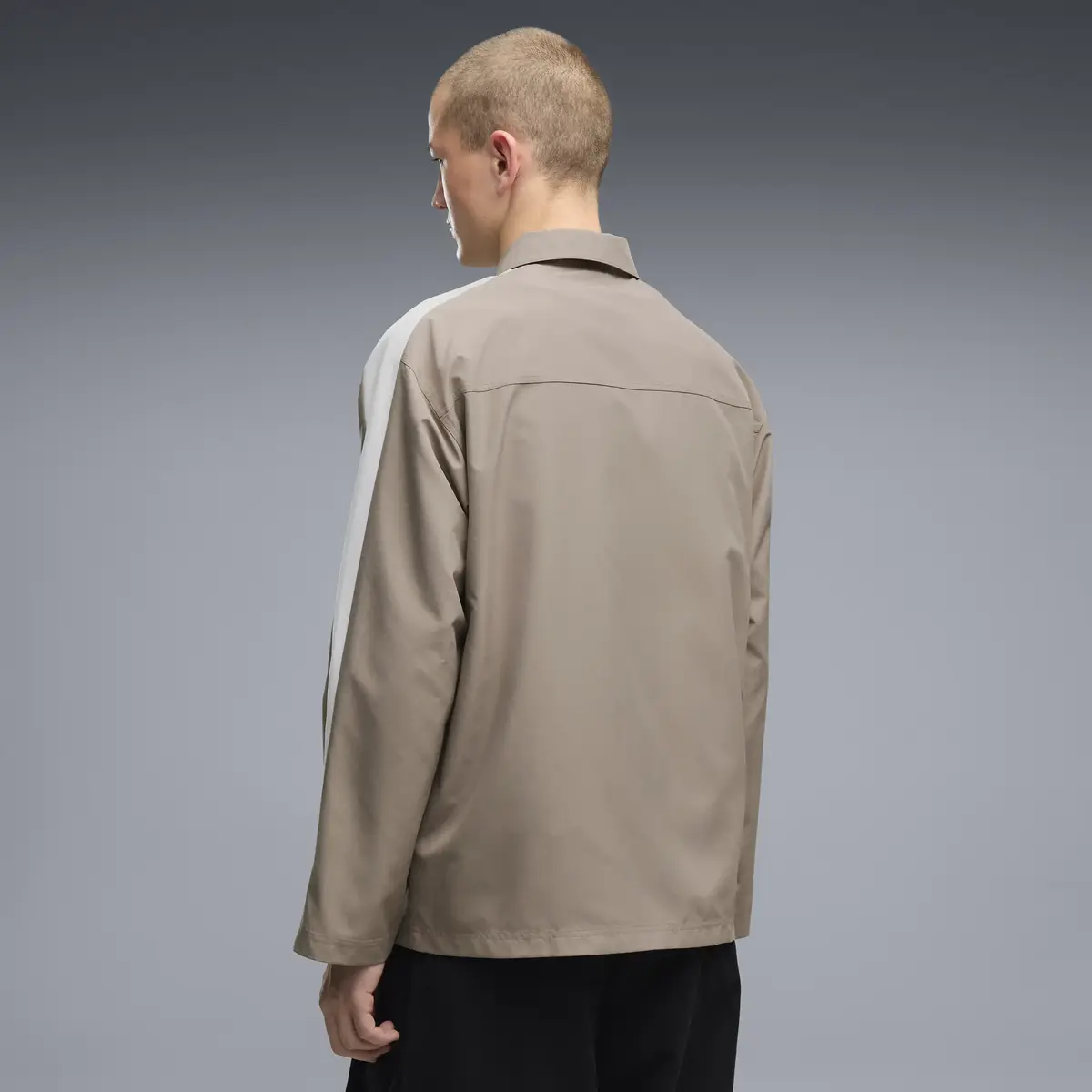 PUMA T7 Relaxed Woven Overshirt Bej Erkek Gömlek
