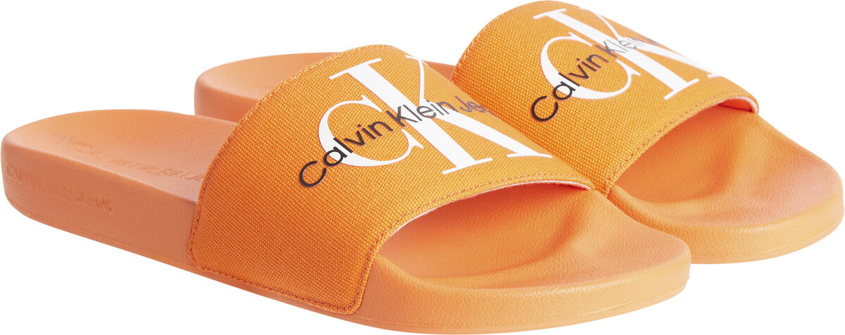 Calvin Klein SLIDE MONOGRAM CO Erkek Turuncu Terlik