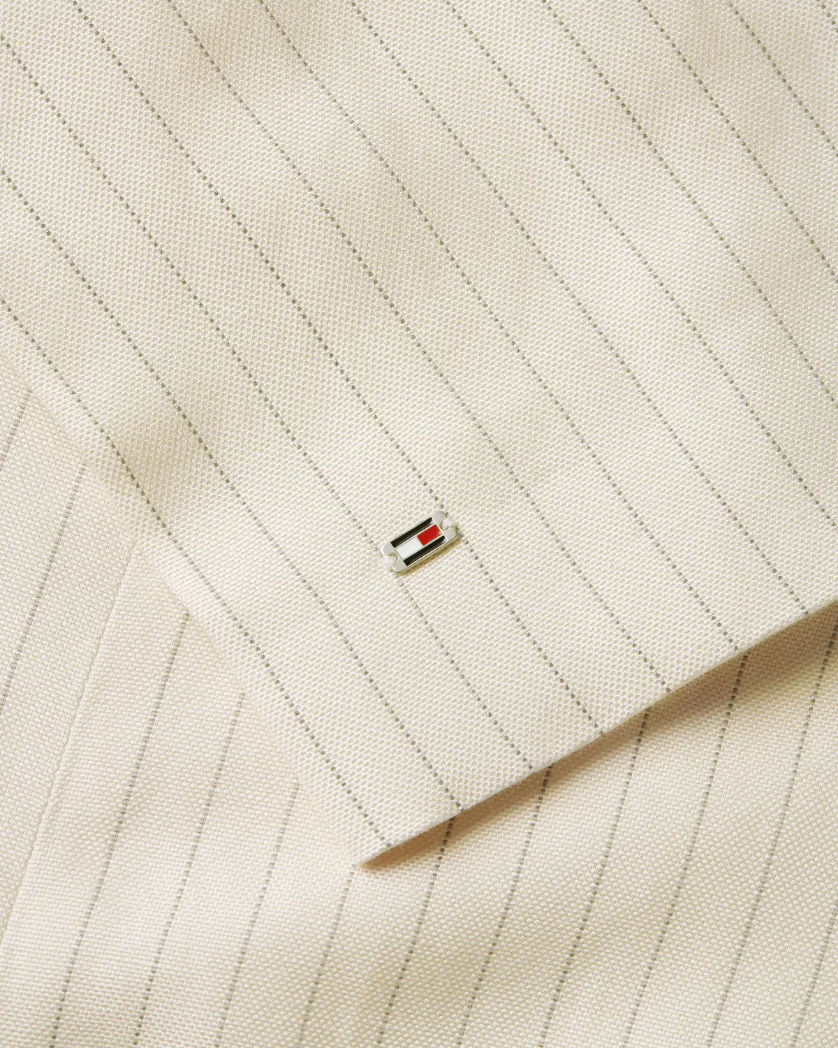 Tommy Hilfiger VISCOSE LINEN RELAXE, 03N Krem Kadın Ceket