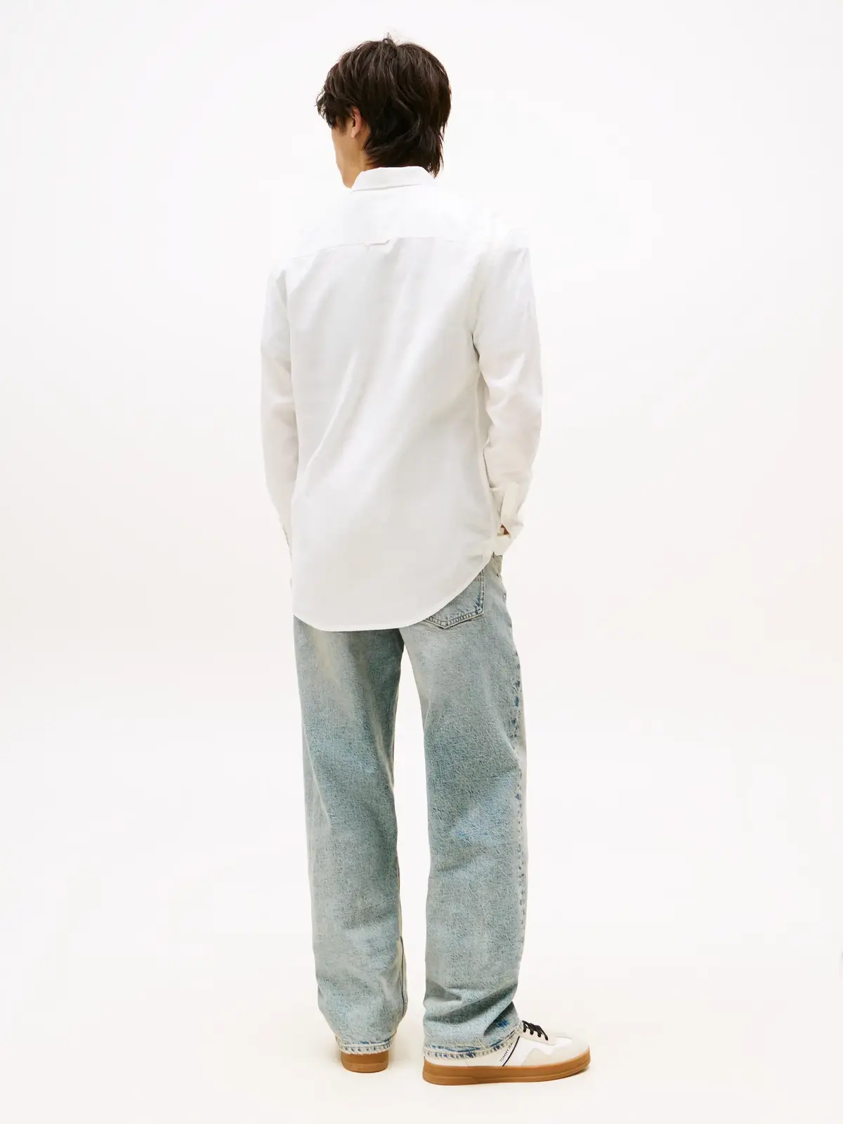 Tommy Hilfiger TJM REG LINEN BLEND, YBL Beyaz Erkek Gömlek