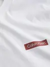 Calvin Klein OVERLAY PRINT T-SHIR, YAF Beyaz Erkek T-Shirt & Polo