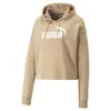 Puma Ess Crop Hoodie Bej Kadın Sweatshirt