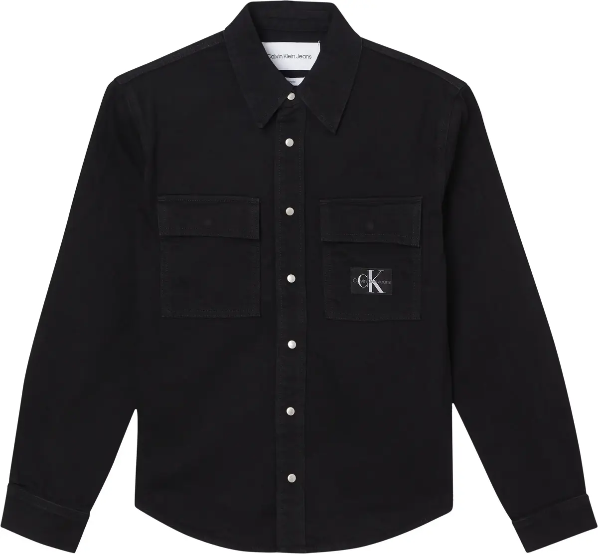 Calvin Klein RELAXED UTILITY SHIR Erkek Siyah Gömlek