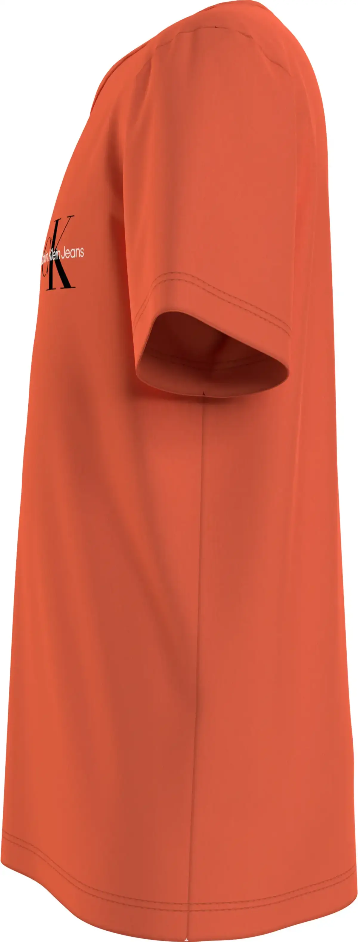 Calvin Klein CHEST MONOGRAM TOP Erkek Turuncu T-Shirt