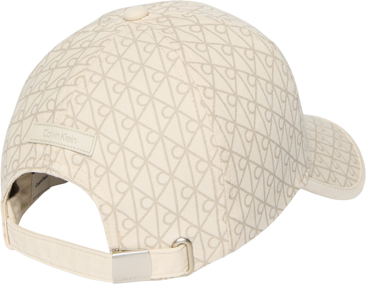Calvin Klein EMBLEM PRINT w LEATHER PATCH CAP Haki Kadın Şapka