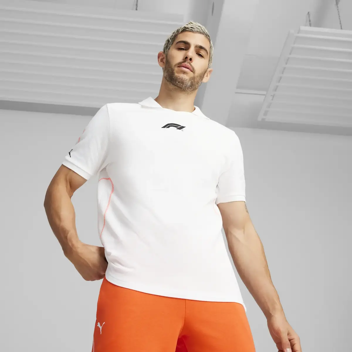 Puma F1 Polo Beyaz Erkek T-Shirt & Polo