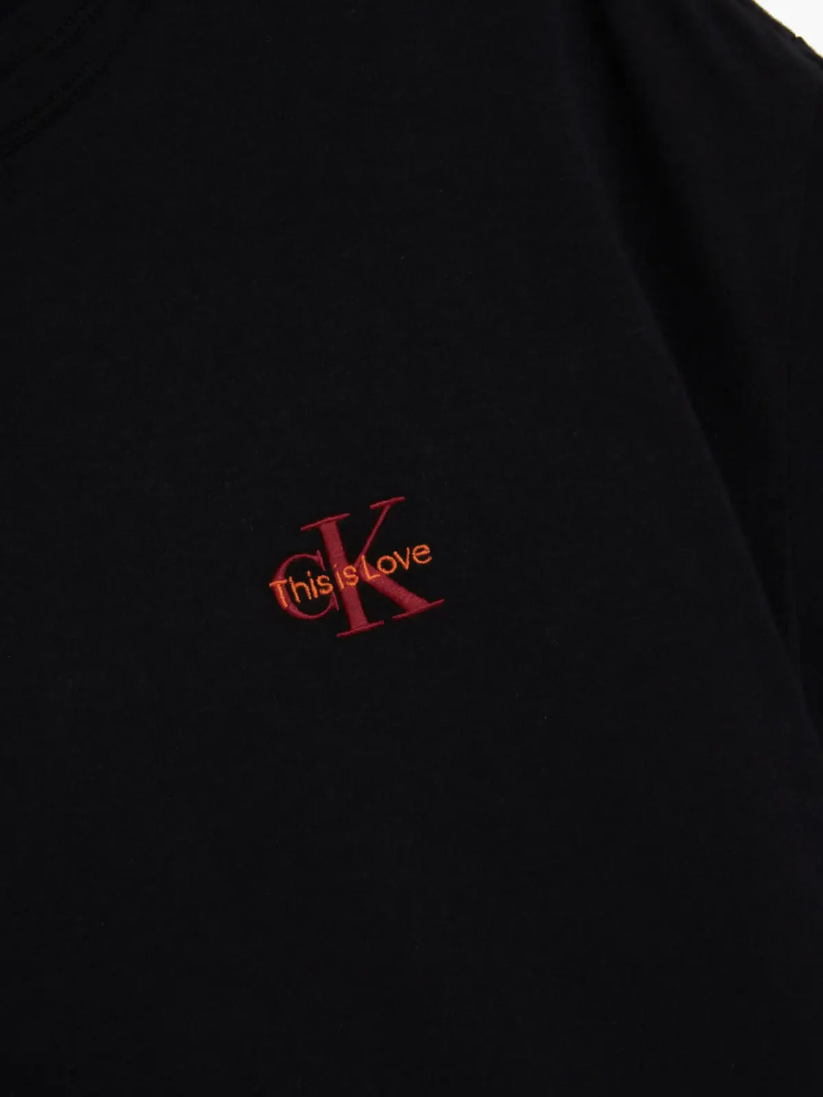 Calvin Klein S/S CREW NECK Erkek Siyah T-Shirt