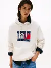Tommy HilfigerTJM REG RWB FLAG HOODIE, Beyaz Erkek Hoodie