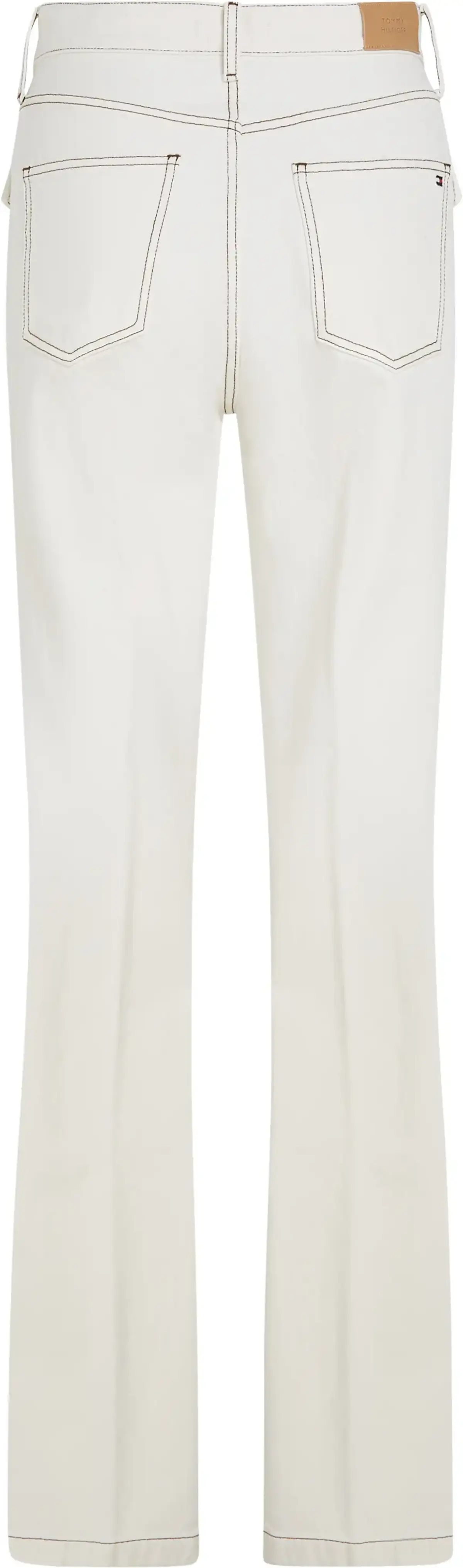 Tommy Hilfiger RELAXED BOOTCUT HW C, YBL Beyaz Kadın Jean Pantolon