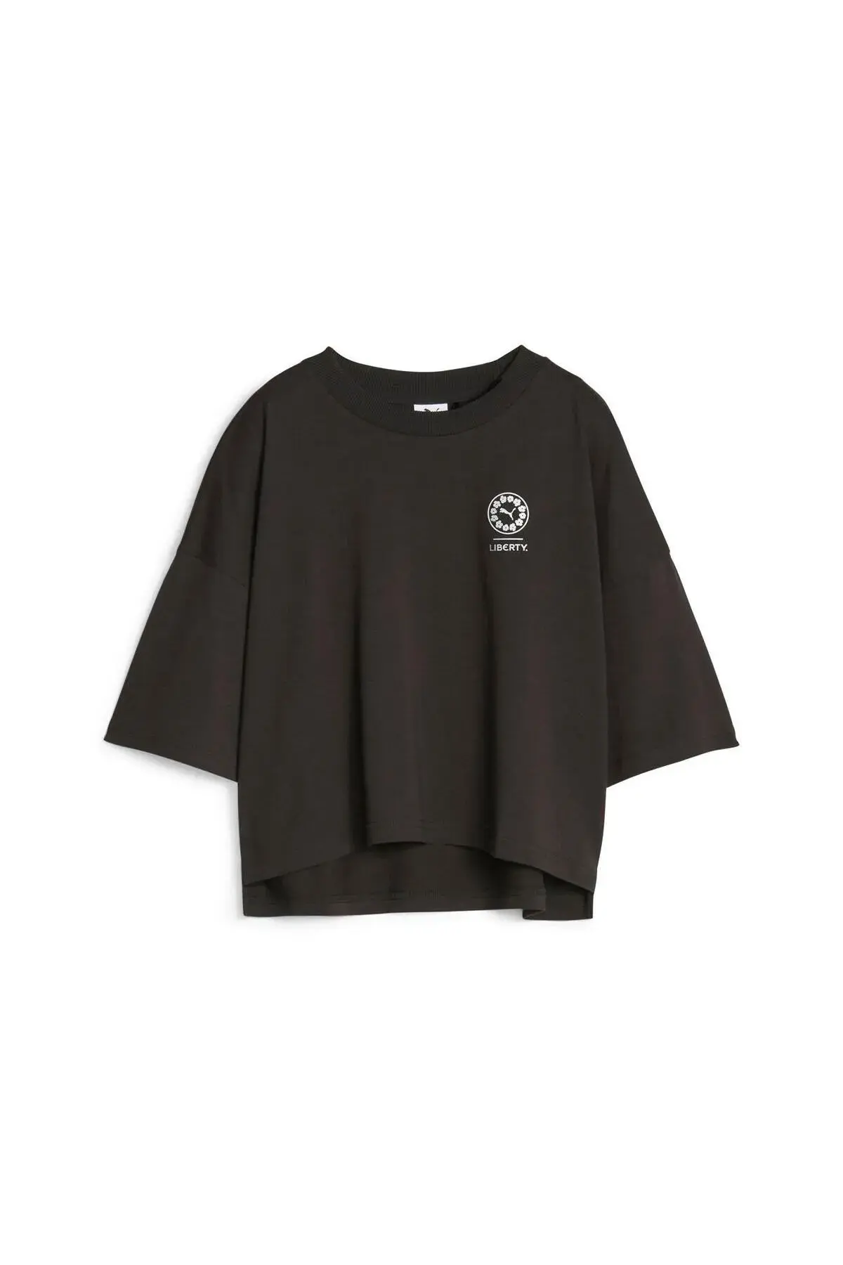 Puma X LIBERTY Graphic Tee Siyah Kadın T-Shirt