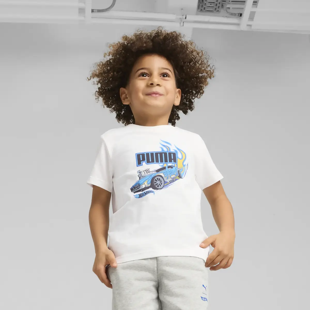 Puma X HOT WHEELS Tee Beyaz Çocuk T-Shirt & Polo