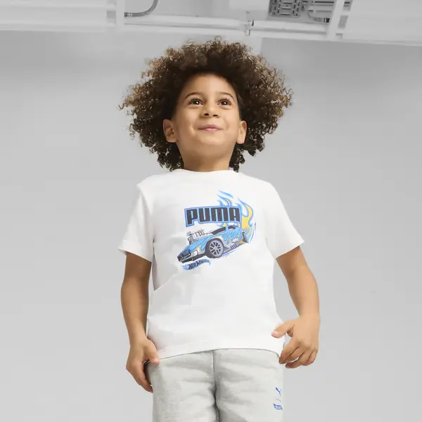 Puma X HOT WHEELS Tee Beyaz Çocuk T-Shirt & Polo