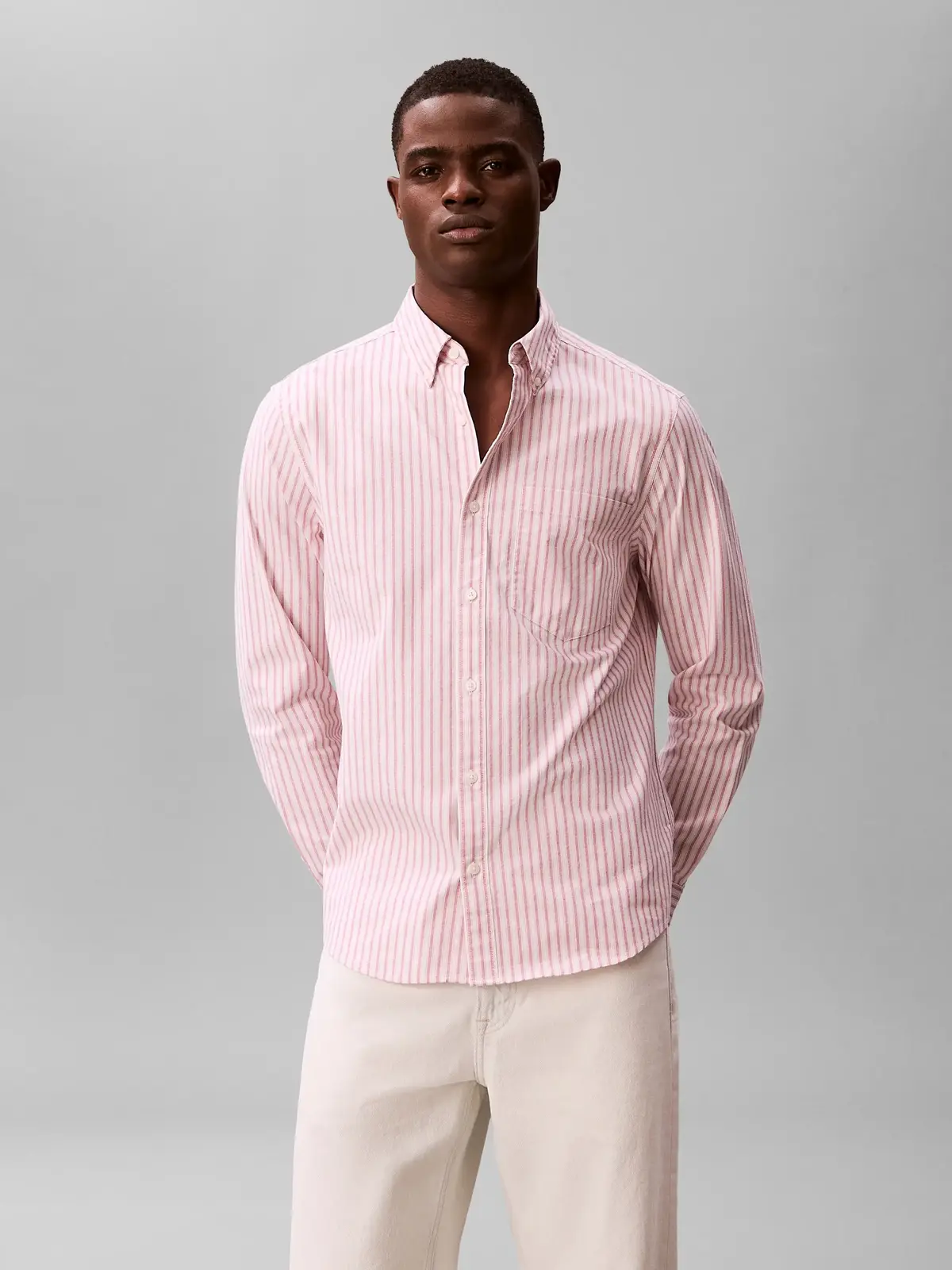 LS YD STRIPE OXFORD, TJG, S