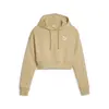 Puma CLASSICS Cropped Hoodie Bej Kadın Sweatshirt