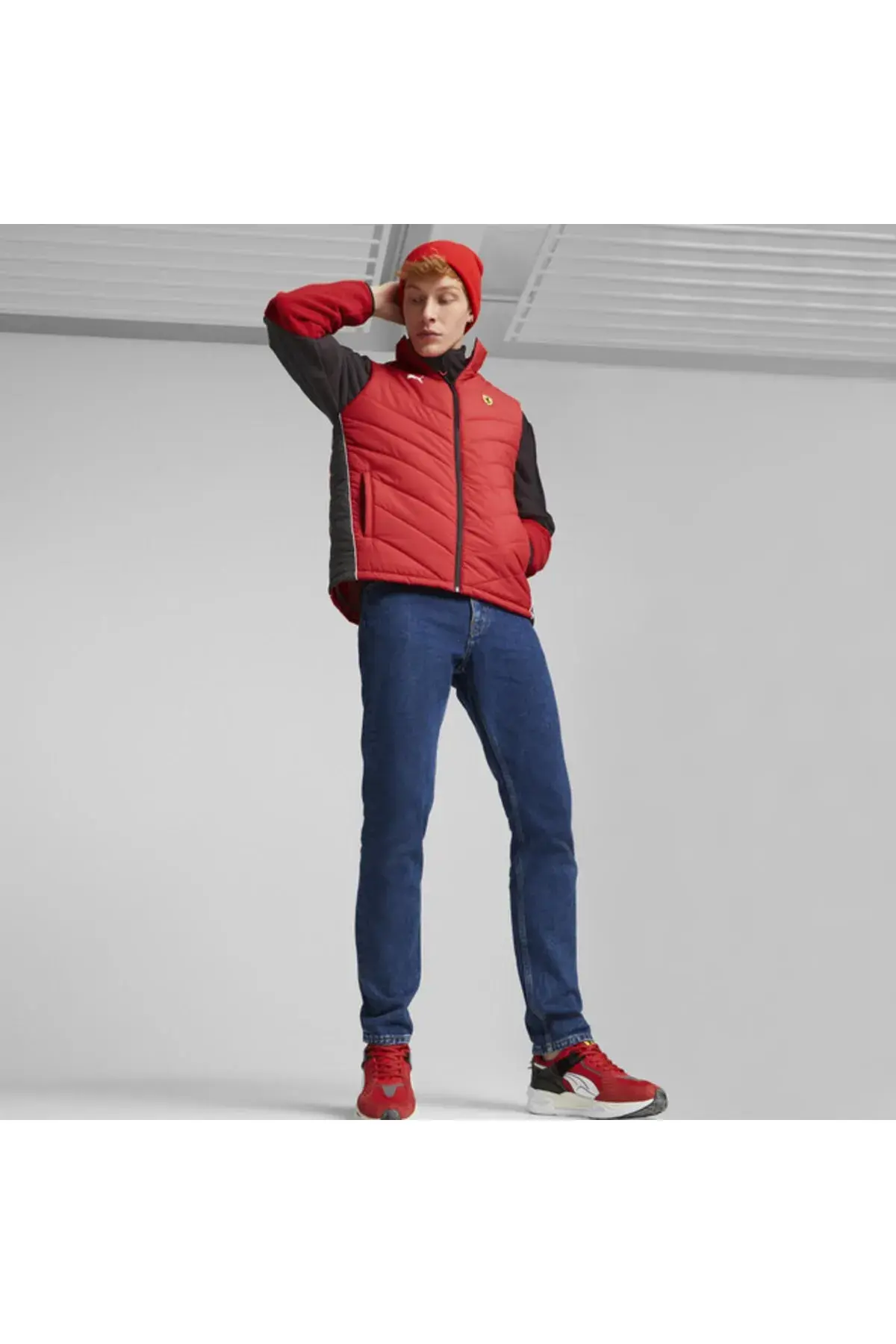 Puma Ferrari Race Padded Vest Kırmızı Erkek Şişme Yelek