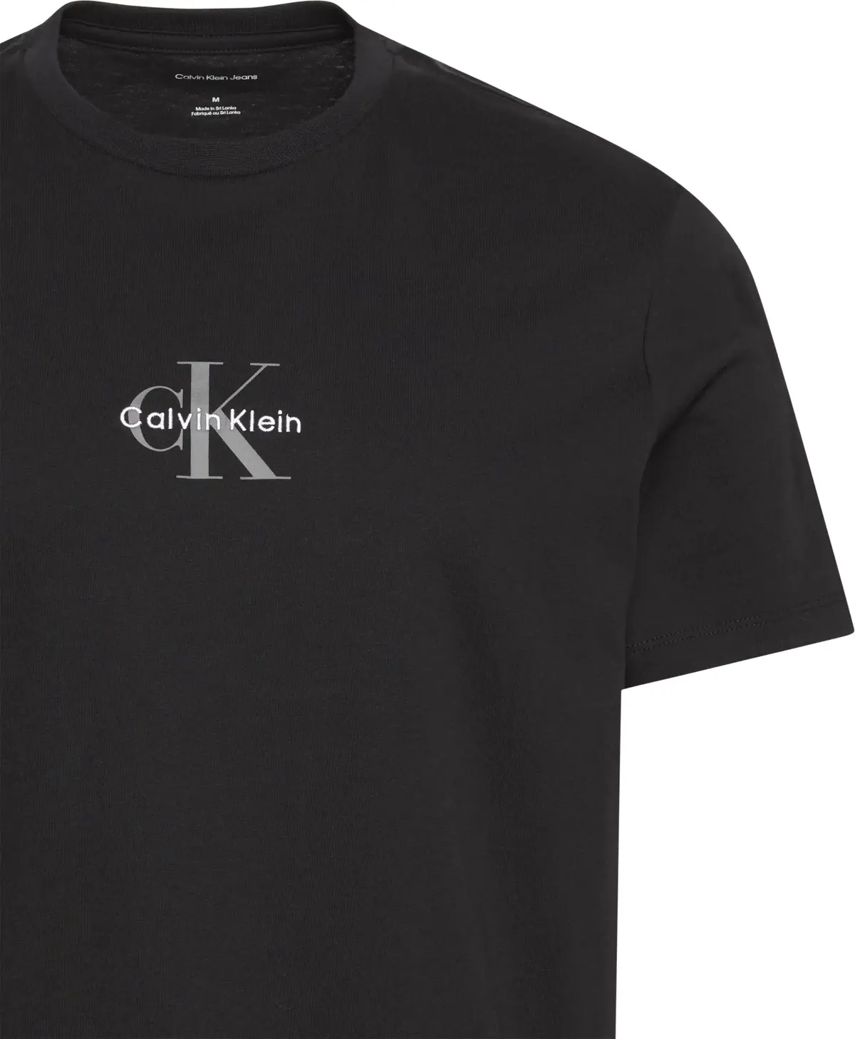 Calvin Klein SS 30S MICRO MONOLOGO GRAPHIC TE Erkek Siyah T-Shirt