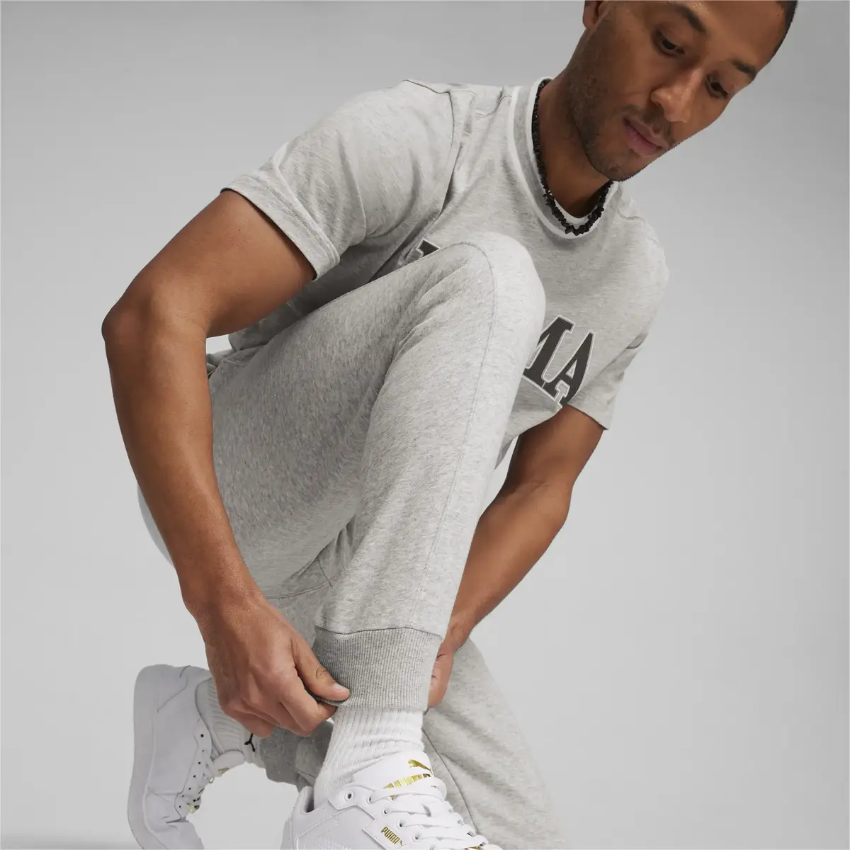 Puma SQUAD Sweatpants TR cl Açık Gri Erkek Eşofman Altı