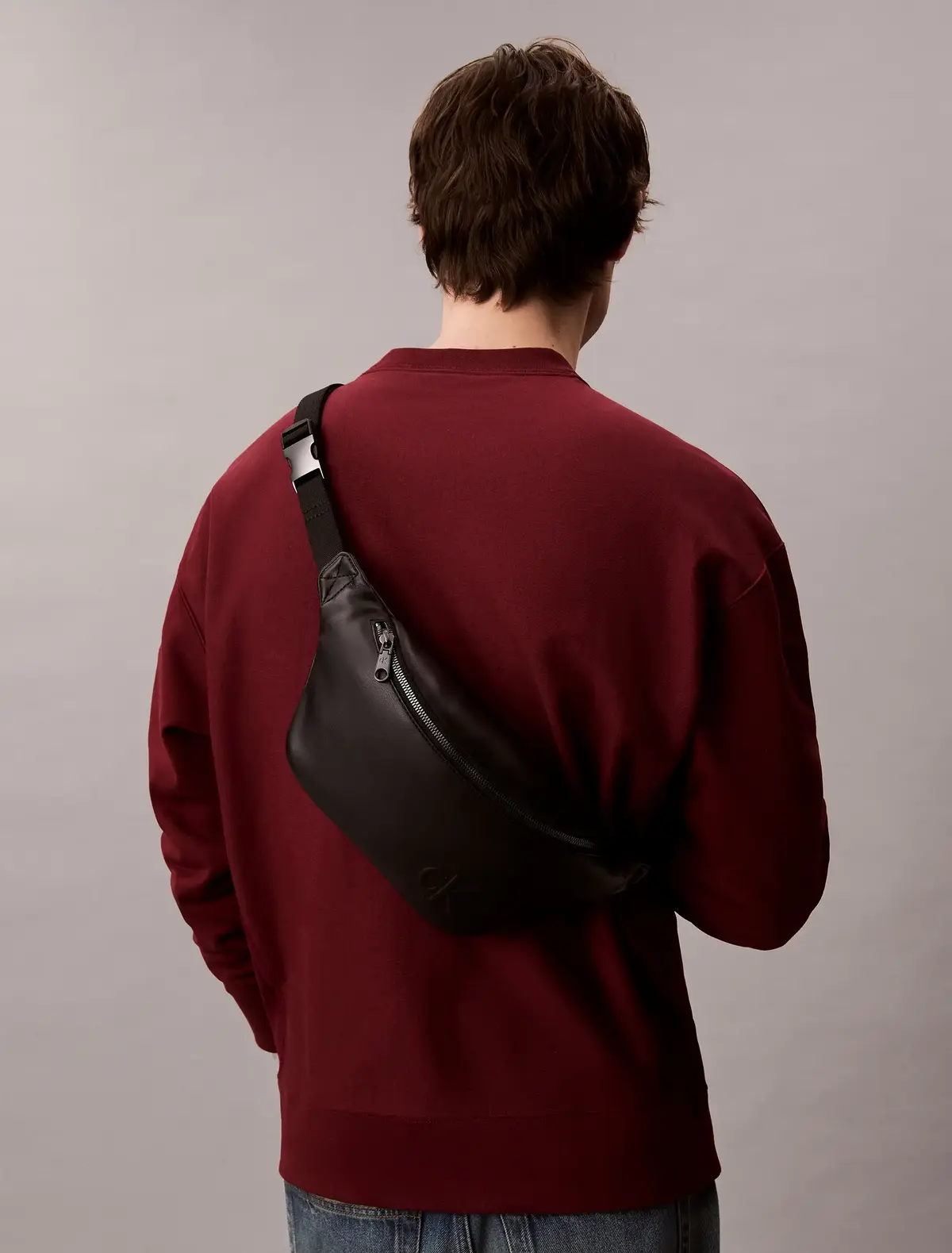 Calvin Klein BOLD CK WAISTBAG, UB1 Siyah Erkek Bel Çantası
