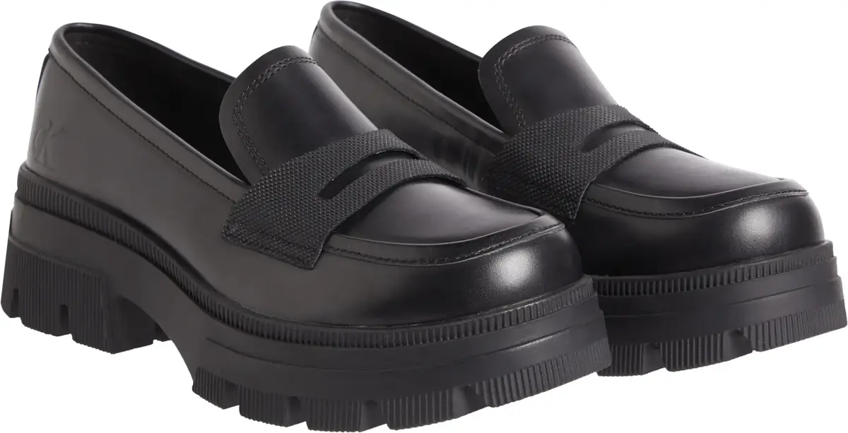Calvin Klein CHUNKY COMBAT LOAFER Kadın Siyah Ayakkabı