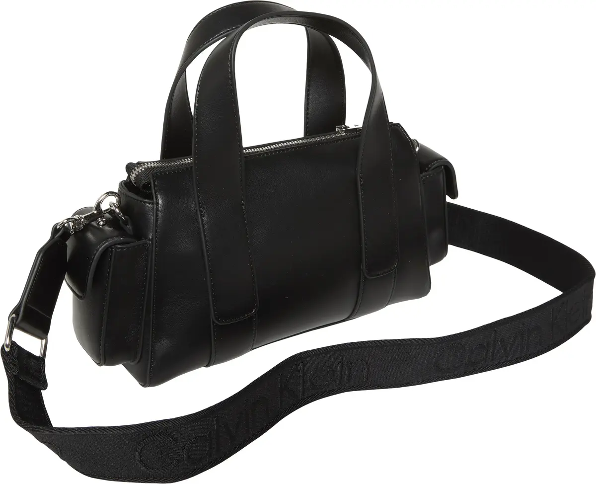 Calvin Klein WEBBING STRAP POCKET BAG Kadın Siyah El Çanta