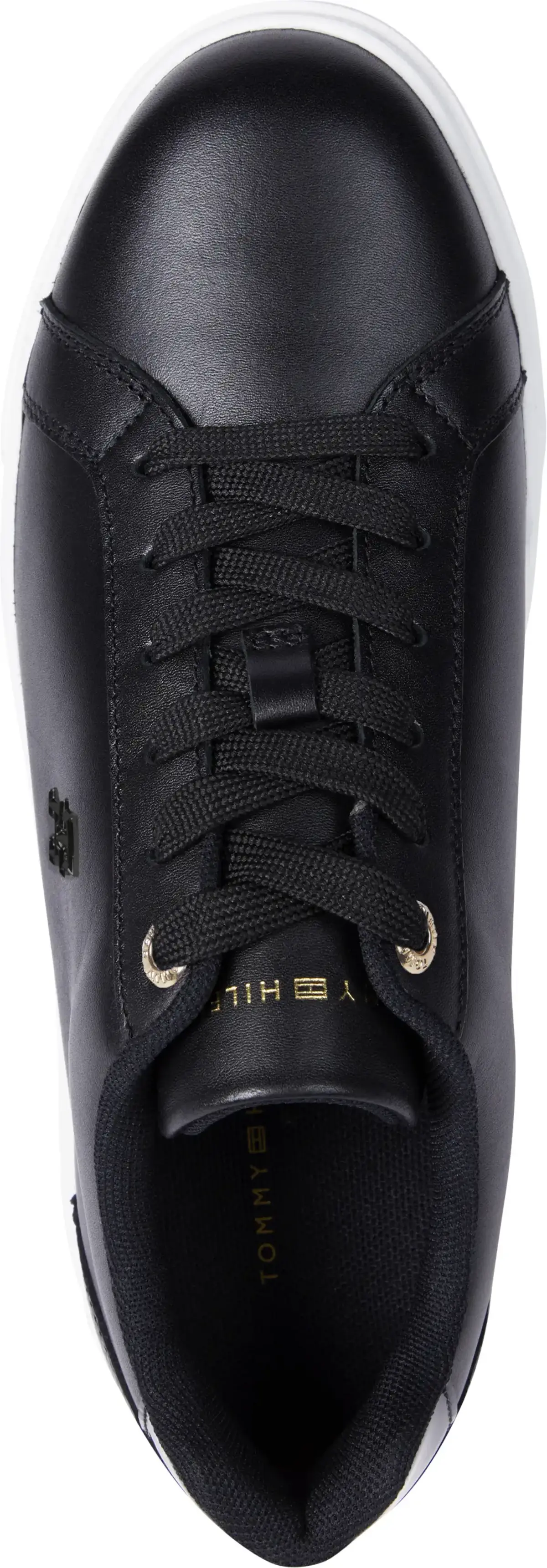 Tommy Hilfiger TH PLATFORM COURT SN, BDS Siyah Kadın Spor Ayakkabı & Sneaker