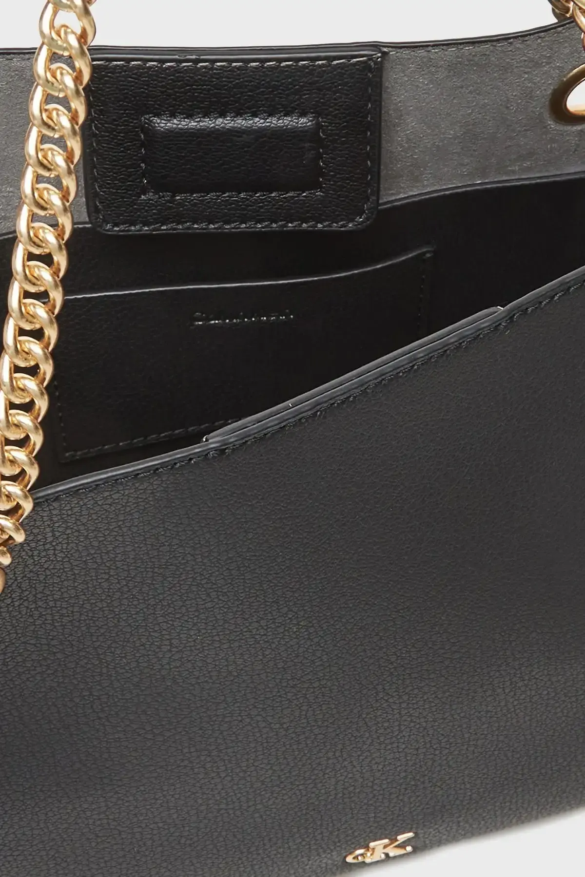 Calvin Klein MINIMAL MONOGRAM SHOULDER BAG WI Siyah Kadın El Çantası