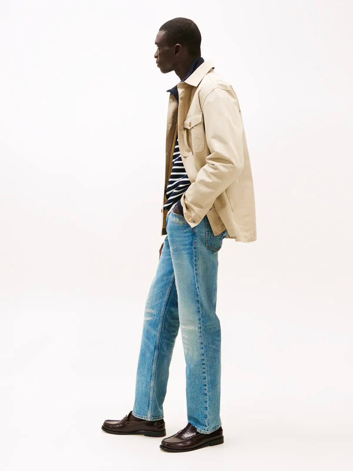 Tommy Hilfiger REGULAR MERCER RGD M, 1BI Mavi Erkek Jean Pantolon